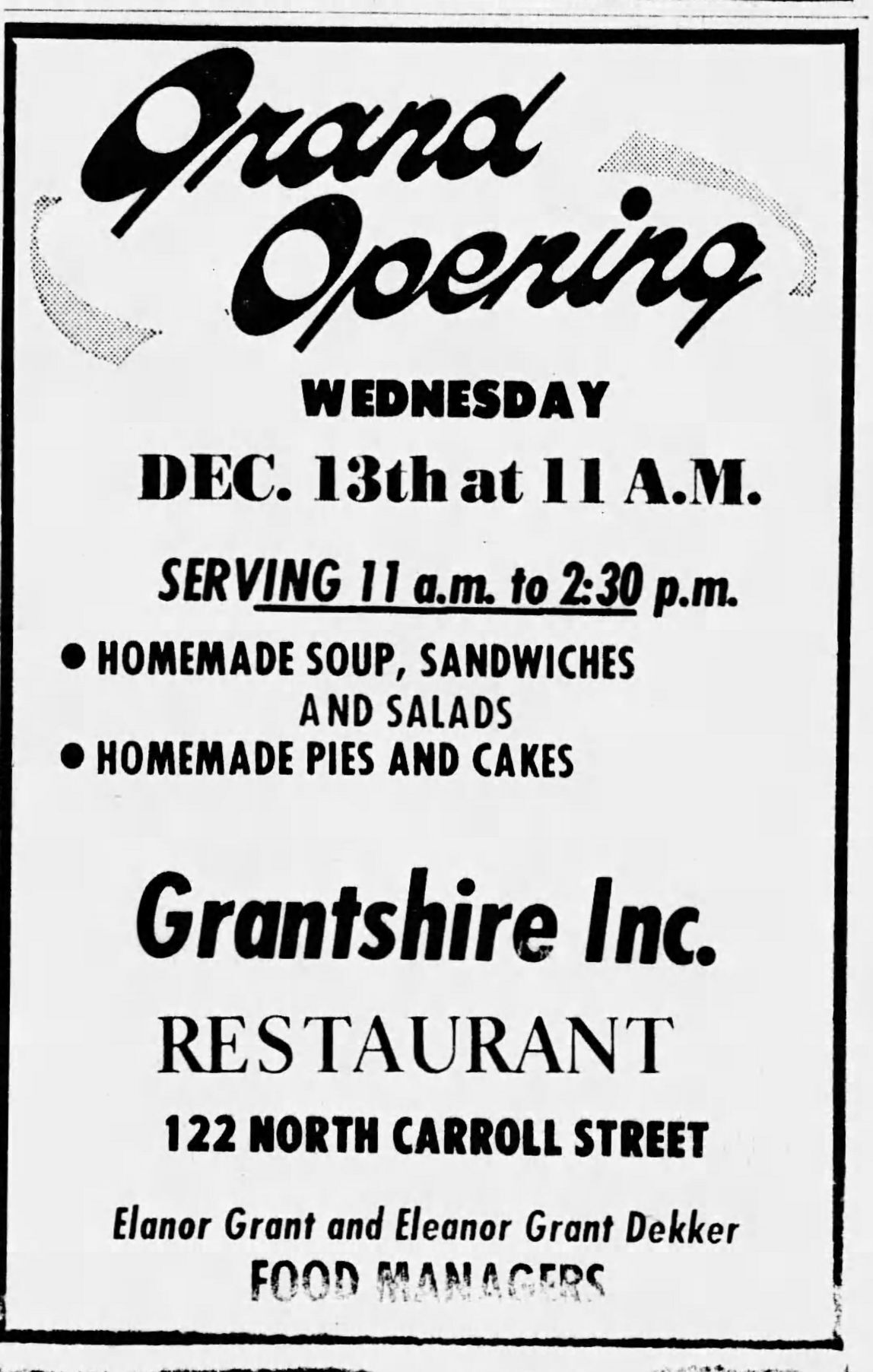 Grantshire Restaurant